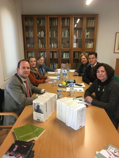 reunión del Patronato de la Fundación Francisco Ayala celebrada esta mañana en la sede de Alcázar Genil( PATRONATO FRANCISCO AYALA)