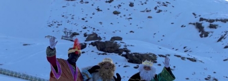 Sus majestades han estado en Sierra Nevada (CETURSA)