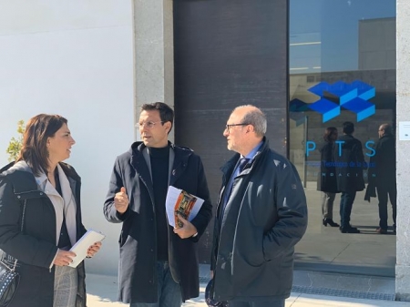 Momento de la reunión en el PTS (PSOE) 