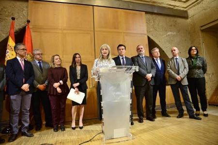 La Consejera de Cultura,, Patricia del Pozo, en rueda de prensa tras el pleno del Patronato de la Alhambra y el Generalife (JUNTA)