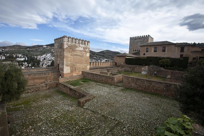 Imagen de la zona de la Alhambra donde se pretende instalar el colector (PATRONATO DE LA ALHAMBRA Y EL Generalife) 