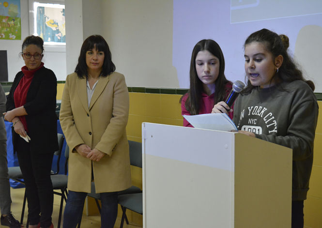 Escolares de Montillana que han particpado en el proyecto (JOSÉ MORENO/MIKEL MUÑOZ)