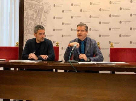 César Díaz y Manuel Olivares han repasado los asuntos de la Junta de Gobierno (AYTO. GRANADA)