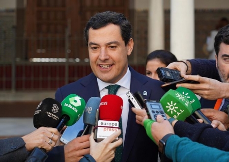 El presidente de la Junta de Andalucía, Juanma Moreno, en una imagen de archivo (EDUARDO BRIONES / EUROPA PRESS)