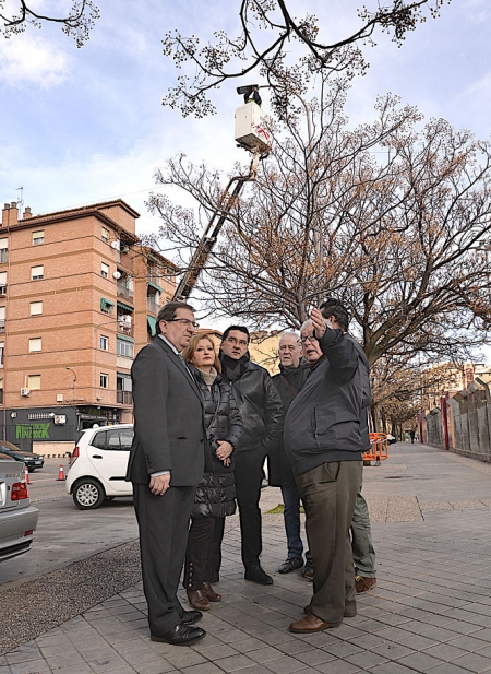 Renovación de luminarias en el Zaidín (JAVIER ALGARRA)