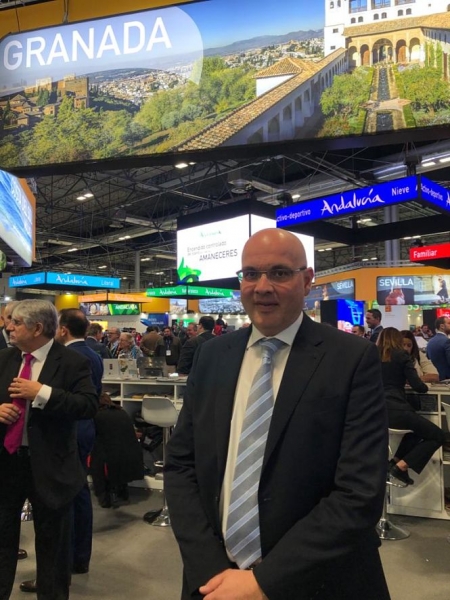 El parlamentario andaluz de Ciudadanos, Raúl Fernández en Fitur (CS)