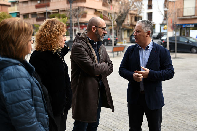 El Diputado de Obras Públicas, José Maria Villegas junto al alcalde de Albolote, Salustiano Ureña (J. GROSSO / DIPGRA)