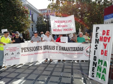 Manifestación para reclamar pensiones dignas