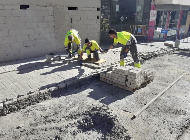 Obras en la Calle Minas de San Lázaro (JAVIER ALGARRA)