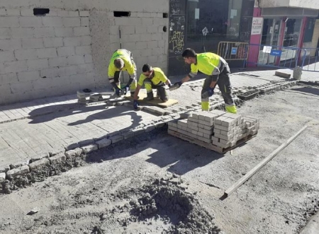 Obras en la Calle Minas de San Lázaro (JAVIER ALGARRA)