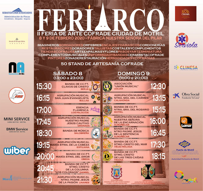 Cartel de la programación de Feriarco (AYTO. MOTRIL) 