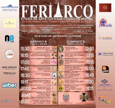 Cartel de la programación de Feriarco (AYTO. MOTRIL) 