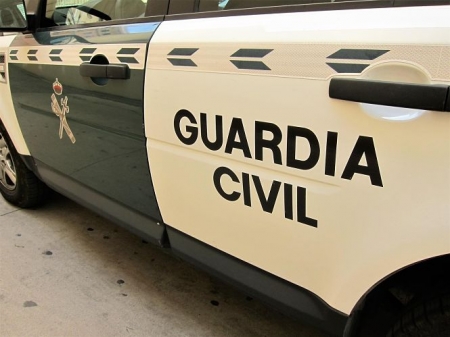 Coche de la Guardia Civil en imagen de archivo Coche de la Guardia Civil en imagen de archivo