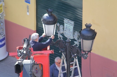 Cambio de luminarias en el Casco antiguo de ALmuñécar (AYTO. ALMUÑÉCAR)