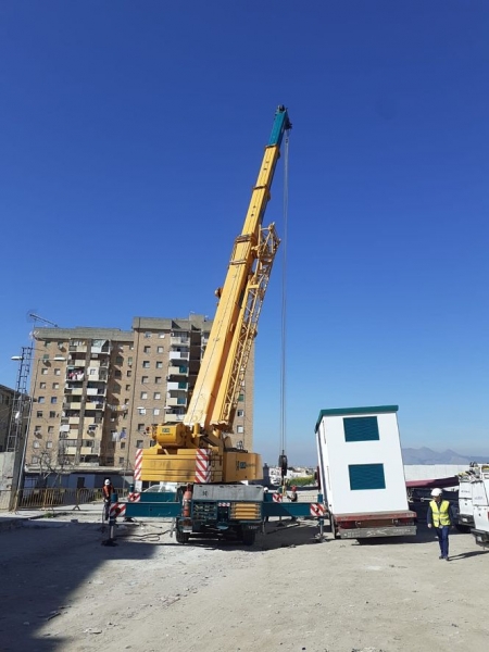Imagen de la caseta de hormigón que albergará un nuevo centro de transformación (ENDESA) 