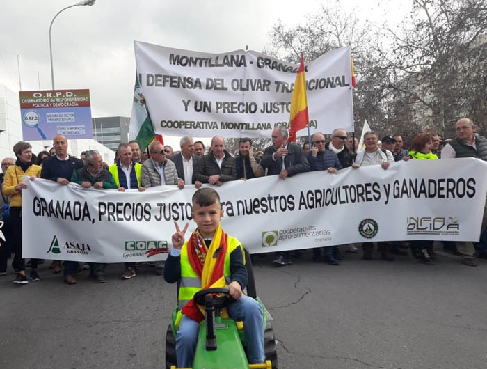 Salida de la tractorada de Granada por el futuro del campo (EUROPA PRESS) 