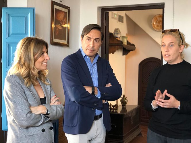 Eva Martín ha visitado la Casa Manuel de Falla (AYTO. GRANADA) 