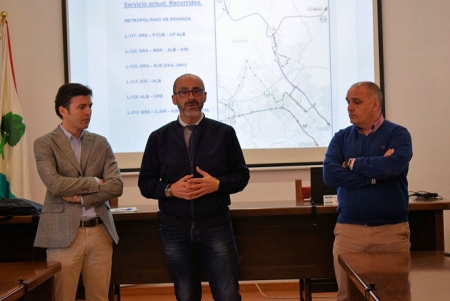 El director - gerente del Consorcio de transportes, Jorge Saavedra ha visitado Albolote (AYTO. ALBOLOTE) 