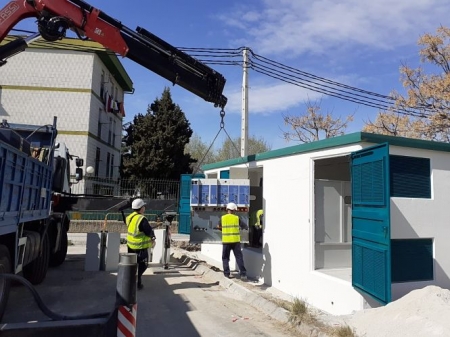 Imagen de los trabajos de instalación del centro transformador (ENDESA)