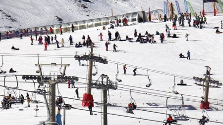 La zona de Borreguiles de la Estación de Esquí de Sierra Nevada (CETURSA) 