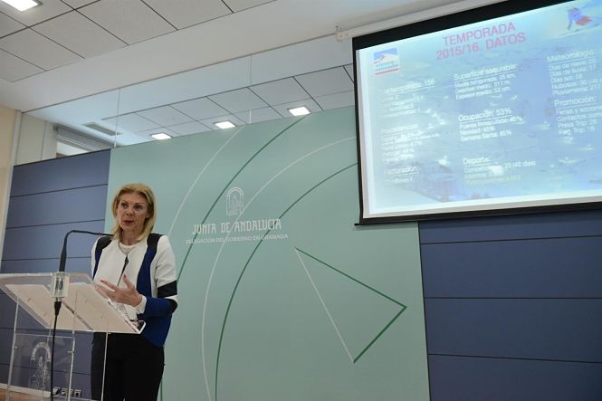 La ya ex consejera delegada de Cetursa Sierra Nevada María José López, en una imagen de archivo (CETURSA) 