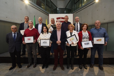 Foto de familia de los municipios participantes en los Planes de emergencia (R. MARTÍNEZ / DIPGRA)