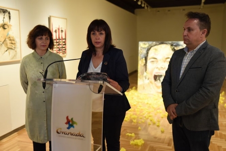 Imagen de la inauguración de la expocisión (J. MORENO / DIPGRA)