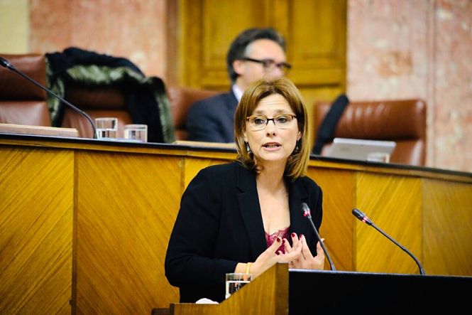 Mar Sánchez en el Parlamento andaluz (CS)
