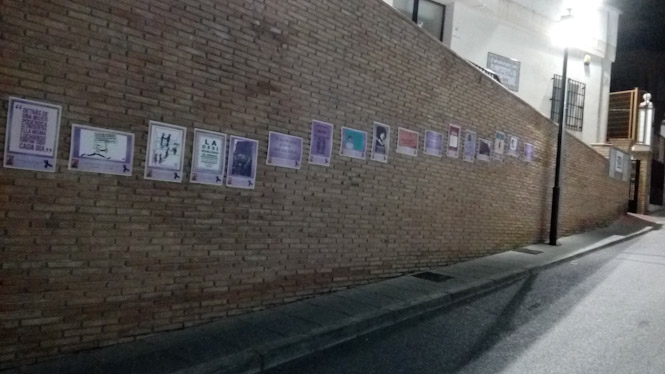 Gójar ha amanecido con proclamas Feministas (IU) 