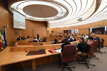 Imagen del pleno celebrado este martes en la Diputación de Granada (DIPUTACIÓN) 