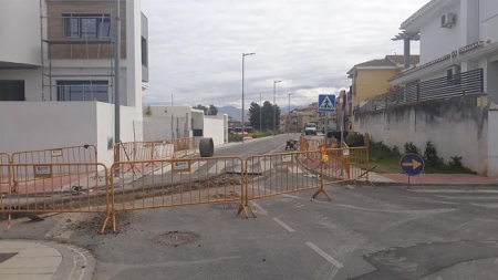 Imagen de las obras de ciclo integral de agua en Churriana de la Vega (EMASAGRA) 