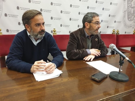 Jacobo Calvo y Miguel Ángel Fernández Madrid en rueda de prensa (PSOE GRANADA) Jacobo Calvo y Miguel Ángel Fernández Madrid en rueda de prensa (PSOE GRANADA)