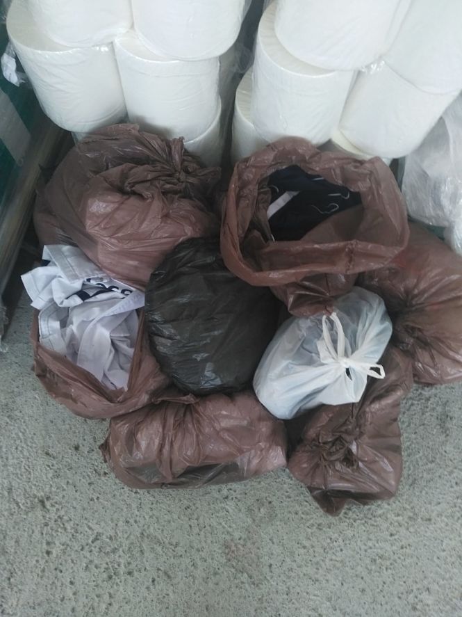 Imagen de la ropa sin limpiar (CGT) 