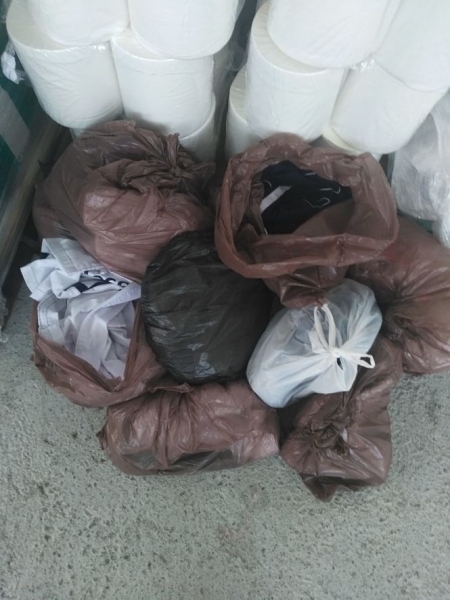 Imagen de la ropa sin limpiar (CGT) Imagen de la ropa sin limpiar (CGT)