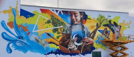 Grafitti en la Casa de la Cultura de Cúllar Vega (AYTO. CÚLLAR VEGA) 