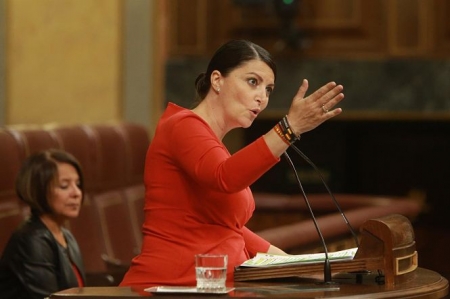 La diputada por Granada del Grupo Vox, Macarena Olona, en el Congreso (RICARDO RUBIO - EUROPA PRESS) 