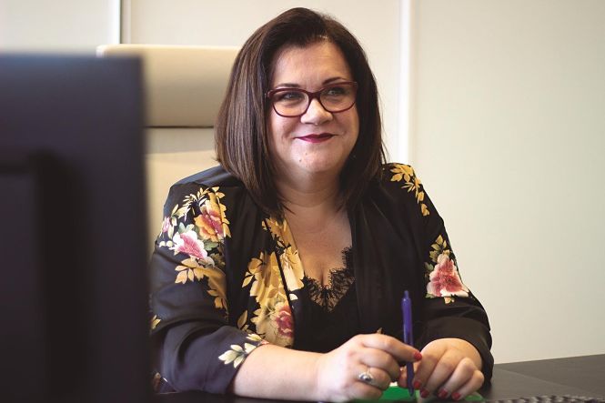 La presidenta de la cooperativa de distribución de alimentación Covirán, Patro Contreras (COVIRÁN) 