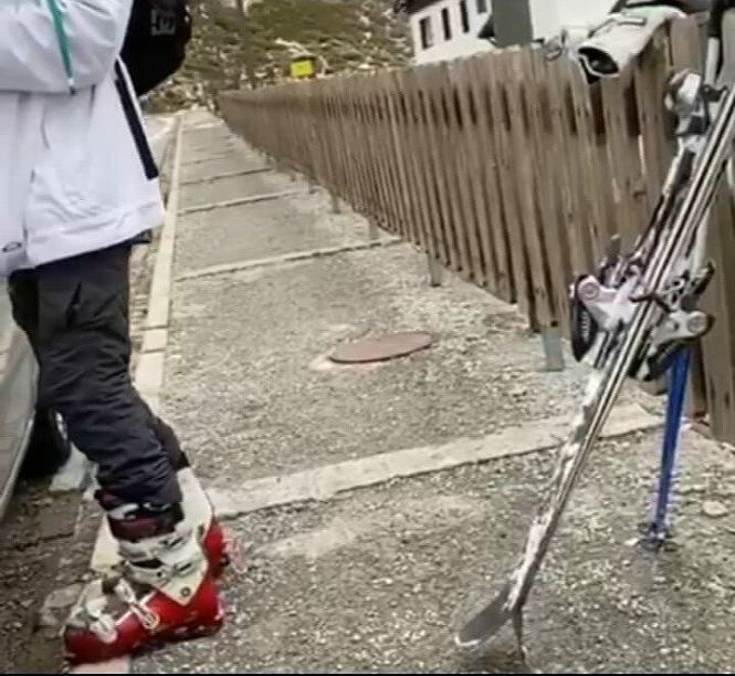 Esquiador soprendido en Sierra Nevada saltándose el estado de alarma (POLICÍA LOCAL DE MONACHIL) 