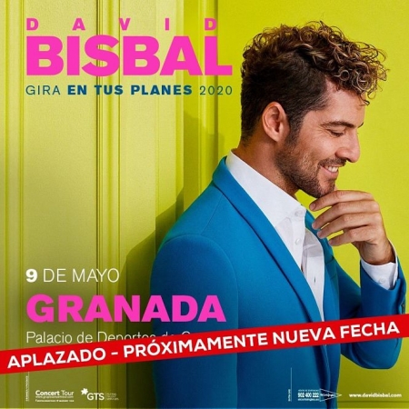 Aplazado el concierto del 9 de mayo de Bisbal en Granada (REMITIDA CONCERT TOUR/GTS) 