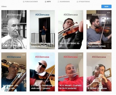 Miniconciertos de músicos de la OCG a través de las redes sociales (OCG) 