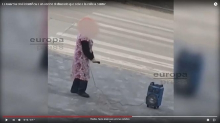 Captura del vídeo difundido por un hombre denunciado por incitar a saltarse el confinamiento (EUROPA PRESS) 