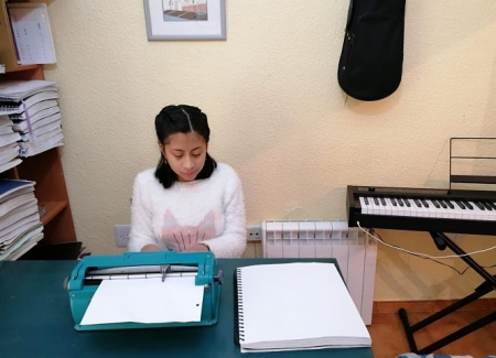 Clase de apoyo virtual a la alumna Jazmín Irani Machuca (ONCE) 