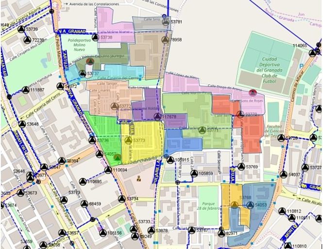 Red de baja tensión en la zona norte de Granada (ENDESA) 