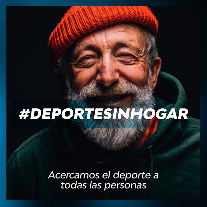 Una de las imágenes de la campaña #DeporteSinHogar (LA CIUDAD ACCESIBLE) 