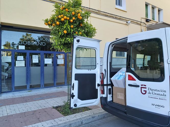 Recogida del material en la Subdelegación del Gobierno (DIPUTACIÓN) 