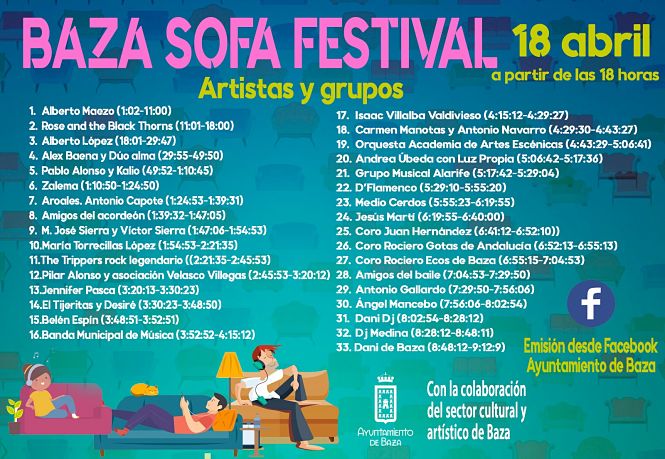 Cartel del `Baza Sofa Festival` (AYTO. BAZA) 