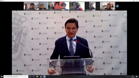 Rueda de prensa telemática del alcalde de Granada, Luis Salvador (EUROPA PRESS) 