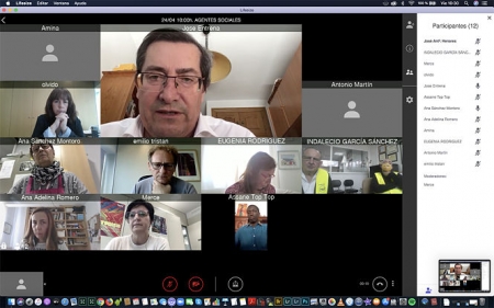 Reunión telemática con representantes de organizaciones sociales (DIPUTACIÓN) 