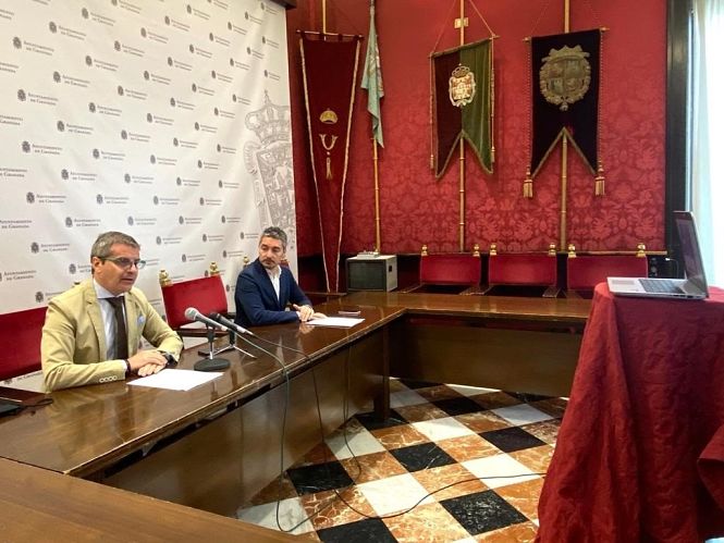 Los portavoces del equipo de gobierno local de Granada, César Díaz y Manuel Olivares (AYUNTAMIENTO) 