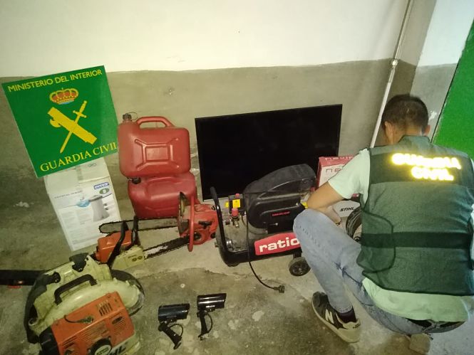 Objetos recuperados (GUARDIA CIVIL) 